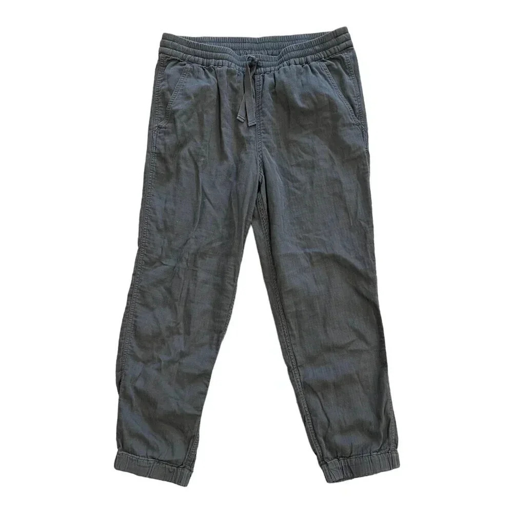 J.Crew Gray Cotton Lightweight Joggers L
